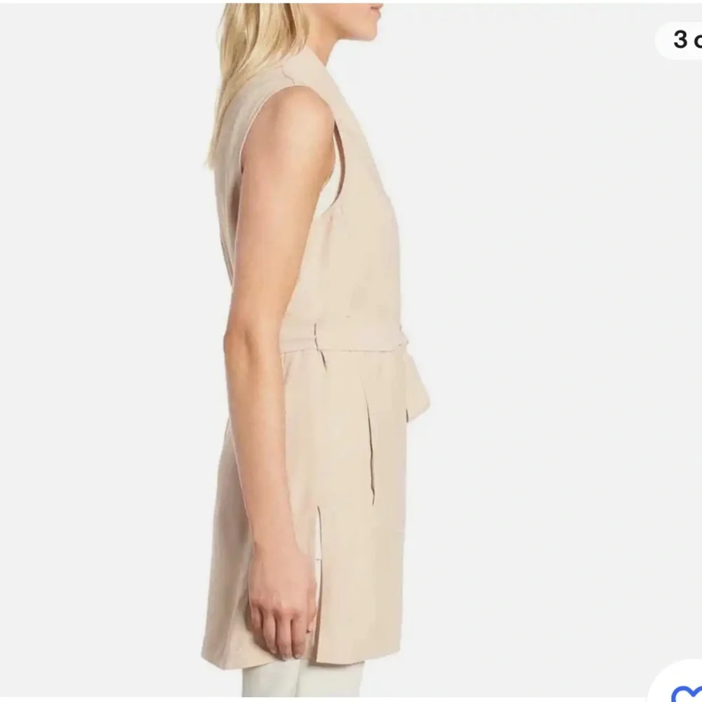 Eileen Fisher Belted Silk Vest